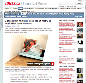idnes.cz - living showroom